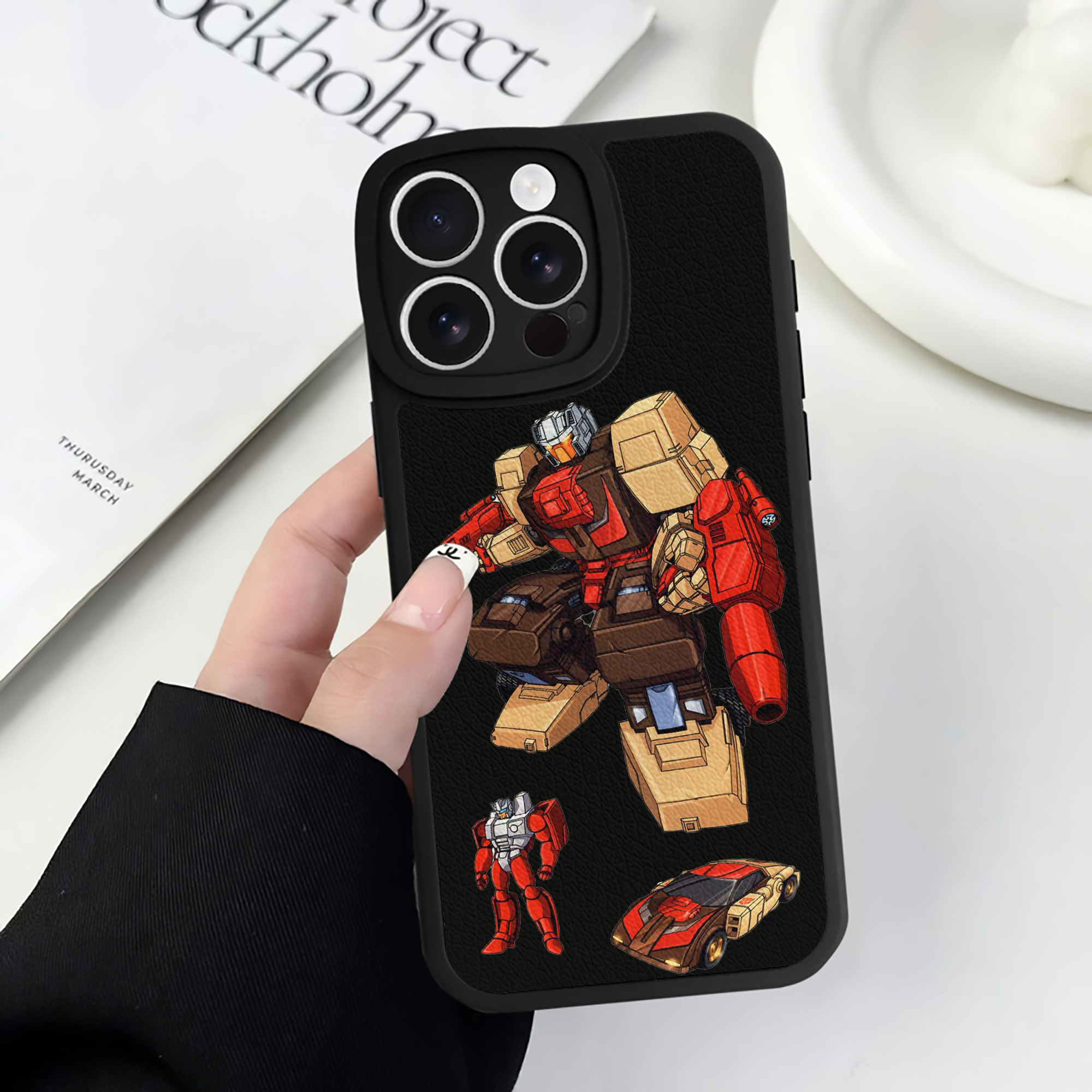 （画像用）  【iPhone 16シリーズ対応】シリコンスマホケース（レザー調） 材質：シリコン